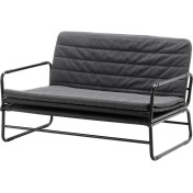 Resim IKEA Hammarn Knisa Yataklı Kanepe 120 cm Koyu Gri Siyah 2'li Çıkarılabilir Kılıf 