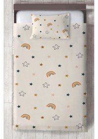 Resim Mekta Home Bebek Ve Çocuk Odası Soft Gökkuşağı Ve Yol Desenli Yatak Örtüsü Renkli 