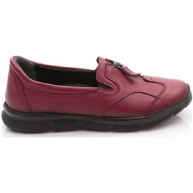 Resim Dgn 603 Kadin Comfort Ayakkabi Bordo 