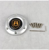 Resim Hightower Evrensel Vintage Siyah/gümüş Karbon Fiber Direnç Simit Halka Aksesuar Altın Buton Gümüş Rengi 