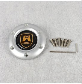 Resim Hightower Evrensel Vintage Siyah/gümüş Karbon Fiber Direnç Simit Halka Aksesuar Altın Buton Gümüş Rengi 