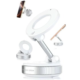 Resim BATUR X68 360° Dönebilen Vakum Emiş Manyetik Braket-beyaz 