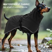 Resim Büyük Köpek Yağmurluğu & Rüzgar Geçirmez Ceket - Tam Kapsamlı, Ateşleme Düğmeli ve Ayarlanabilir Kayışlara Sahip Dayanıklı Her Hava Koşuluna Uygun Suya Karşı Koruyucu İnceltik Giysisi - Labrador, Kurdu, Rotweiler için İdeal - Islak ve, Köpekler için yağmurluk,Köpek Yağmurluğu,Köpek Yağmurluk Takımı,Köpekler için yağmurluk,Köpekler için yağmurluk,Orta Boy Köpekler İçin Yağmurluk,Köpekler için Yağmurluk,Köpekler için yağmurluk,Köpekler için Hızlı Kuruyan Yağmurluk 