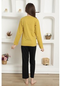 Resim Akbeniz Kız Çocuk Penye Pijama Takım 20420 Sarı 