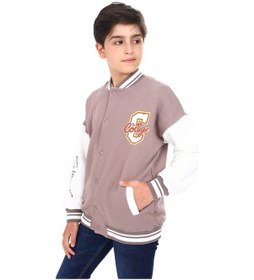 Resim Toontoy Erkek Çocuk Baskılı Kolej Hırka Kahve 