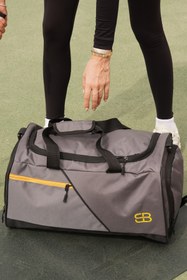 Resim Solo Bag Ayakkabı Gözlü Termoslu Gri Orta Boy Unisex Spor Fitness Ve Seyahat Çantası 