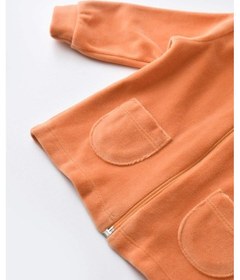 Resim BabyCosy Kapüşonlu Kadife Pantolon Ve Uzun Kollu Gömlek Takım 001 
