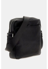 Resim Guess Erkek Saffiano Omuz Çantası - Siyah Siyah 