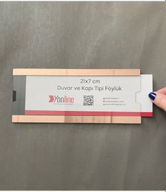 Resim Kapı Ve Duvar Tipi Kolay Değiştirilebilir Aynalı Rosegold A4 1/3 