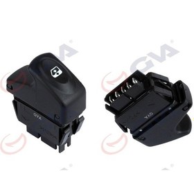 Resim Cam Dügmesi Sol Megane 1 Clio 2 1998-2005 (5 Fis Tekli) 504652408 