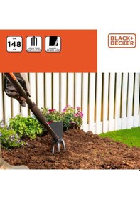 Resim Black&decker Bxgtto7009 Bahçe Çapası Ve Tırmık 148 Cm Siyah-turuncu 