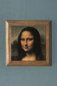 Resim Oscar Stone Decor Leonardo Davinci Mona Lisa-Masif Çerçeveli Taş Tablo 28X28 Cm Prmt2020-1332 