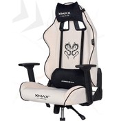 Resim Rio Balerion Terletmez Kadife Kumaş Beyaz Gaming Oyuncu Koltuğu Krem 