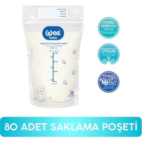 Resim FeyzaDesign Pratik ve Sağlıklı 20'li Süt Saklama Poşeti Seti, Güvenle Kullanım 