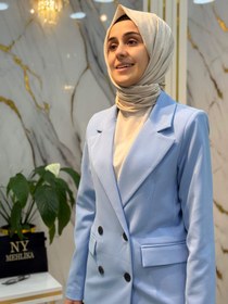 Resim AYNAZ KEMER DETAYLI 4 DÜĞMELİ BLAZER CEKET 140060 - Bej / 36 