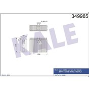 Resim KALE 349985 EVAPORATÖR ALFA ROMEO 145-146BRAVA-BRAVO I-COUPE-MARE 