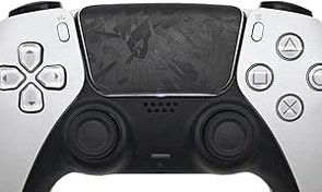 Resim Luck&Link PlayStation 5 Dualsense/Edge ile Uyumlu Dokunmatik Yüzey Koruyucu PS5 Dualsense/Kenar Geliştirilmiş Doku Kaplama (Dövme Karbon Fiber-Siyah, PS5DualSense (2 adet) 