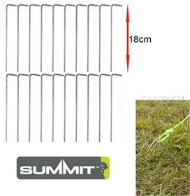 Resim Summit 18 CM Çelik 20 Adet Çadır Kazığı 