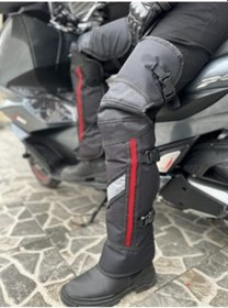 Resim Motobros Motosiklet kışlık dizlik reflektörlü su geçirmez içi kürk yünlü 
