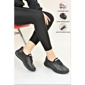 Resim Forelli Kadın Hakiki Deri Spor Ortopedik Ayakkabı FR54501 