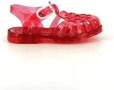 Resim Méduse Kız Çocuk Sandal Meduse Sun Cerise Paillete - Kırmızı Kız Çocuk Sandalet 