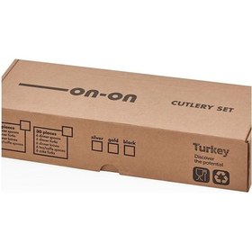 Resim Onon Mokka 12 Kişilik 60 Parça Çatal Kaşık Bıçak Takımı 