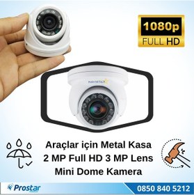 Resim Araçlar için Mini Metal Dome 2 MP Full HD Gece Görüşlü Kamera Ge 