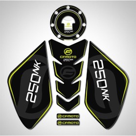 Resim Redline Grafik Cf Moto 250 Nk Siyah Sarı Full Tank Pad Set 