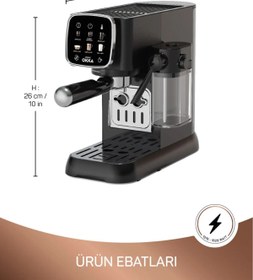 Resim Arzum Ok0032-04 Okka Espresso Solo M Yarı Otomatik Espresso Makinesi - Krom 1027serı 