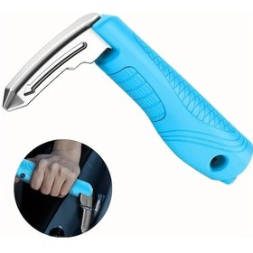 Resim Techbloom Yaşlılar Ve Engelliler İçin 3ü1 Arada Sky Blue Multifonksiyonel Otomobil Kapı Tutma Kolu Destek Kolu 