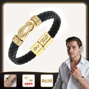 Resim 1 Adet Okula Dönüş - Olmazsa Olmaz Hediye - Şükran Günü/Haziran Hediyesi - Oğul Baba Yeğen Torun İçin Altın Düğümlü Aşk Tokalı Bileklik, Minimalist ve Şık, Hediye veya Kişisel Kullanım İçin Mükemmel 