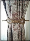 Resim Perde Tokası Perde Mandalı Perde Askı Aparatı Jüt Halat Şıklığında Perde Aksesuar 