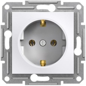 Resim Schneider Electric Eph2970121 Asfora Beyaz Topraklı Priz N11.580 