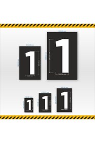 Resim isgtabelam 13x20 Cm/kompozit / Bir (1) Rakamı Boyama Şablonu 