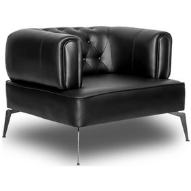 Resim Ofiscombin Tekli Ofis Koltuğu Ofis Büro Koltuk Kanepe Oturma Takımı Martin Siyah Valeria1 