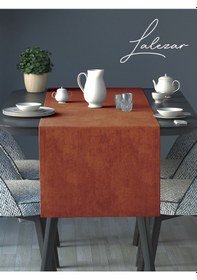 Resim Kadife Efektli Kiremit Rengi Aura Serisi Runner 40 X 140 Kiremit 