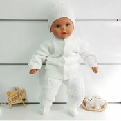 Resim bebegen Beyaz Bebek Triko 4 Lü Takım 