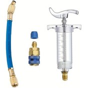Resim Dashanshop 1oz A/c Yağ Ve Boya Enjektörü Multicolor 30ml Kapasiteli Hızlı Bağlantı Adaptörlü Otomotiv Klima Tamir Seti 