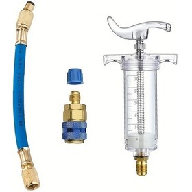 Resim Dashanshop 1oz A/c Yağ Ve Boya Enjektörü Multicolor 30ml Kapasiteli Hızlı Bağlantı Adaptörlü Otomotiv Klima Tamir Seti 