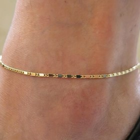 Resim 1 Adet Kadınlar İçin Ayarlanabilir Minimalist Zincir Bileklik - Kaplama Altın Ton Metal, Günlük ve Plaj Tatili Takısı, Dayanıklı Paslanmaz Tasarım, Bohem Tarzı Aksesuar 