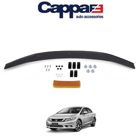 Resim Cappafe Honda Civic 9 Ön Kaput Koruma Rüzgarlık 4Mm Abs 2012-16 