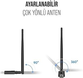 Resim Babilden AC600 MBPS Çift Bant Yüksek Çekim Güçlü Wifi 5 Usb Adaptör (BT-AC600) 