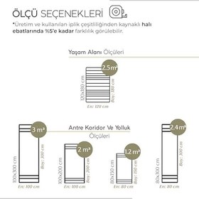 Resim Cool Halı Grande 03 Gri Balkon Kilimi İnce Antre Hol Halısı Kaymaz Tabanlı Halı Yolluk Mutfak Kilimi 