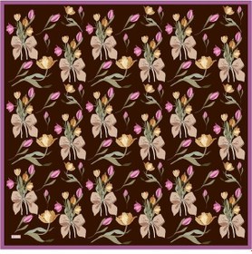 Resim Belli % 100 Twill İpek Eşarp 4037dm 36 