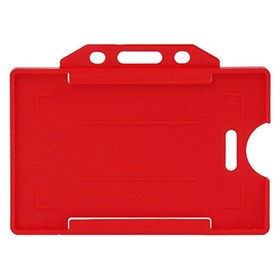 Resim Kraf 509G Yaka Kartı Kabı Yatay 54 x 86 mm 50 Adet - Kırmızı 