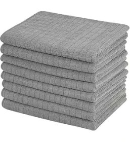 Resim SanalAMCA Store Orret 3 Adet Mikrofiber Kareli Mutfak Bezi, 40X40 Cm, Leke ve Koku Tutmaz, 1100 Gsm, Deterjanl 