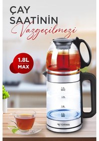 Resim Torima TY-S888-049 Ledli 1500 W 1.8 L Cam Çay Makinesi 
