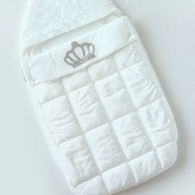 Resim Neşeli Bebe Unisex Bebek Taşlı Kadife Kundak 