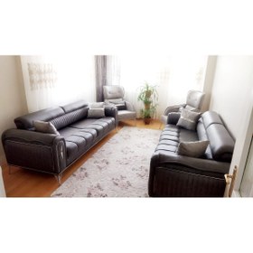 Resim DİLA'S HOME MOBİLYA Yataklı chester koltuk takımı 