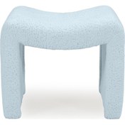 Resim Tokyo Peluş Oval Puf Gri Gri 